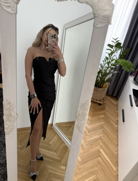 Rochie Iasmin Crystal Full Black