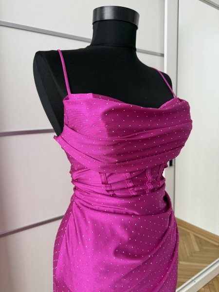 Rochie Irina Crystal Magenta