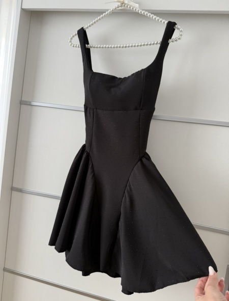 Rochie Iris Crystal Full Black