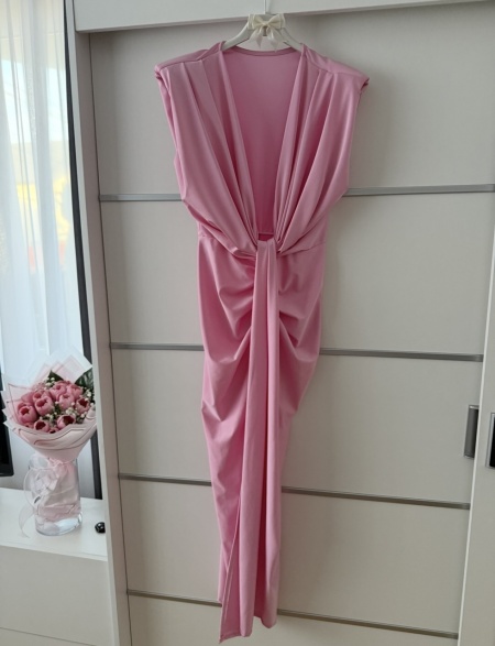 Rochie Modelatoare BELLA 2 Baby Pink - Img 3