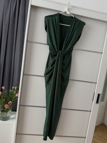 Rochie Modelatoare BELLA 2 Crystal Green - Img 2