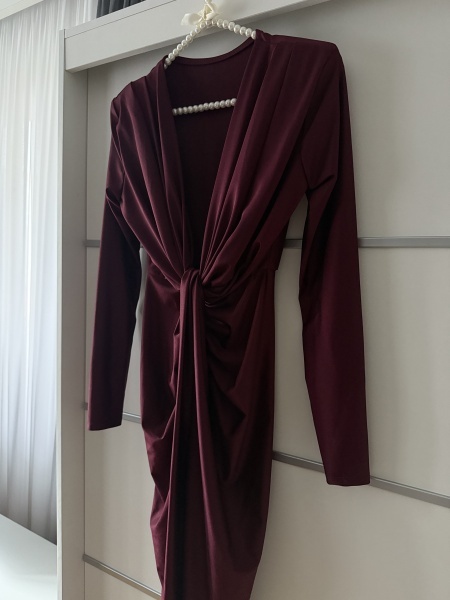 Rochie Modelatoare BELLA Burgundy - Img 3
