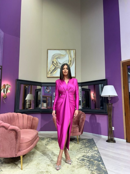 Rochie Modelatoare Bella Magenta
