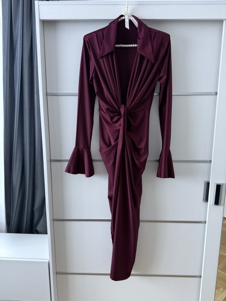 Rochie Modelatoare BELLA V Burgundy - Img 3