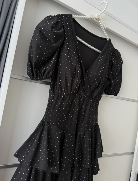 Rochie Barbie Crystal Black - Img 2