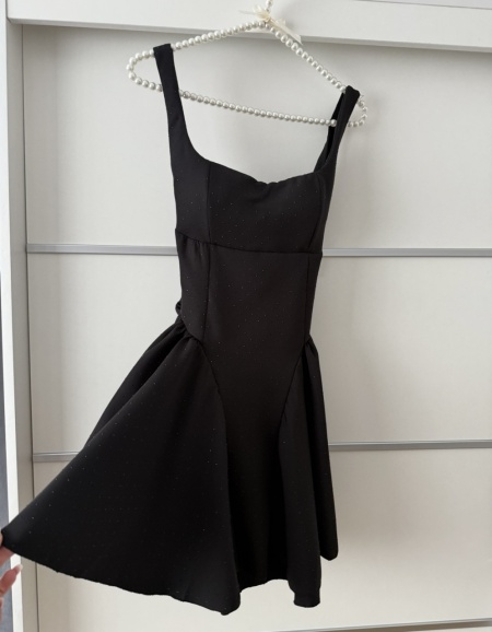 Rochie Iris Crystal Full Black - Img 3