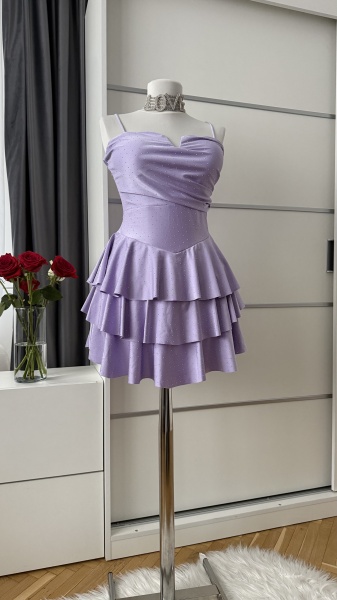Rochie Mirabela Crystal Lila - Img 3