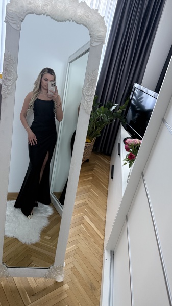 Rochie Miriam Crystal Full Black - Img 2