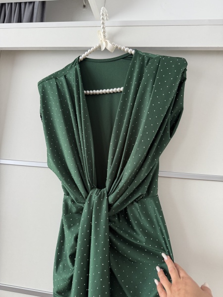 Rochie Modelatoare BELLA 2 Crystal Green - Img 3