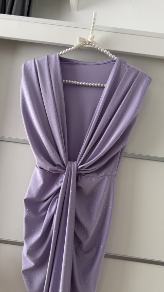 Rochie Modelatoare Bella 2 Crystal Lila - Img 2