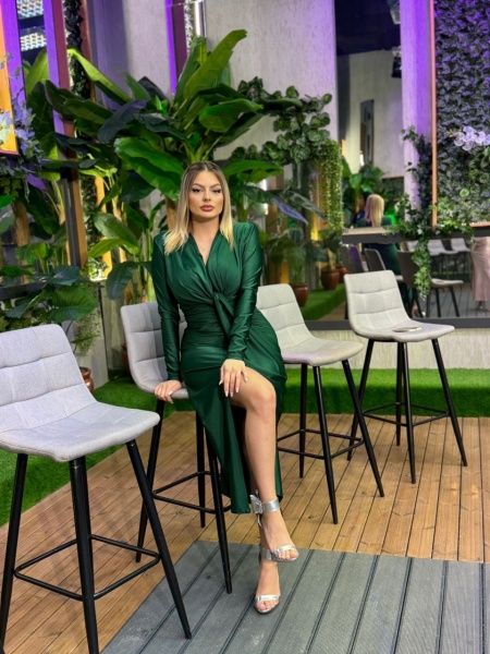 Rochie Modelatoare Bella Green - Img 5