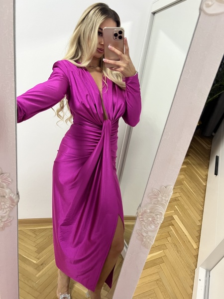 Rochie Modelatoare Bella Magenta - Img 3