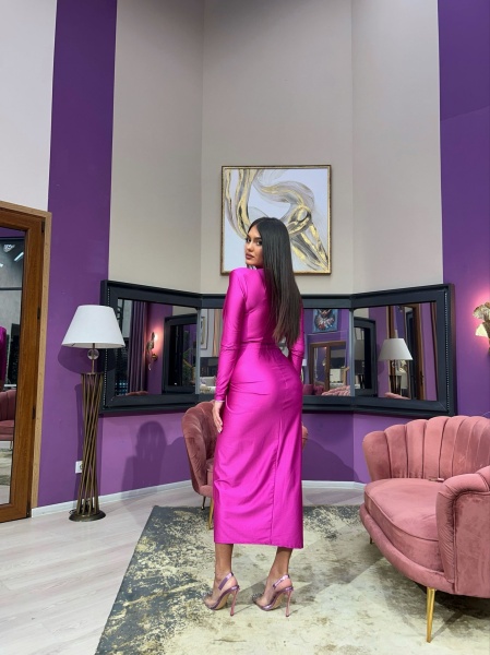 Rochie Modelatoare Bella Magenta - Img 5