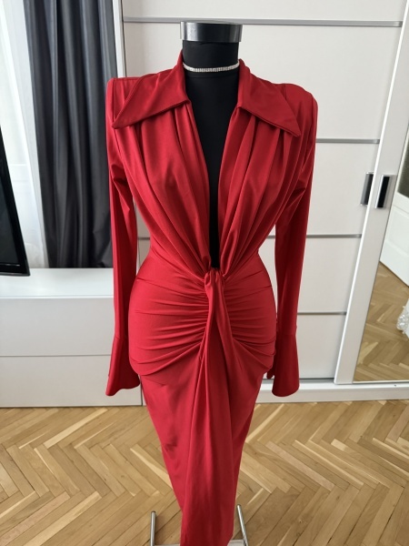 Rochie Modelatoare BELLA V Red - Img 6