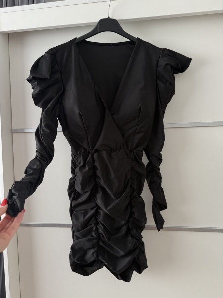 Rochie Yssa Crystal Full Black - Img 2