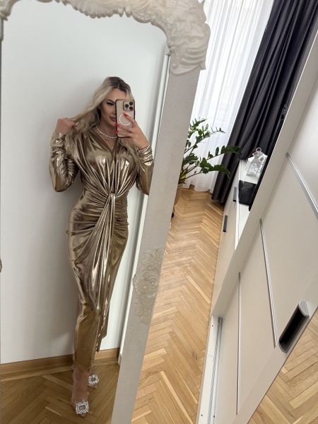 Rochie BELLA Sidef Gold - Img 2