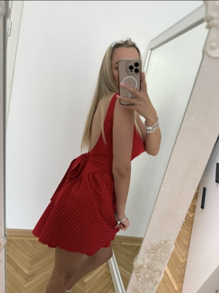 Rochie Iris Crystal Red - Img 2