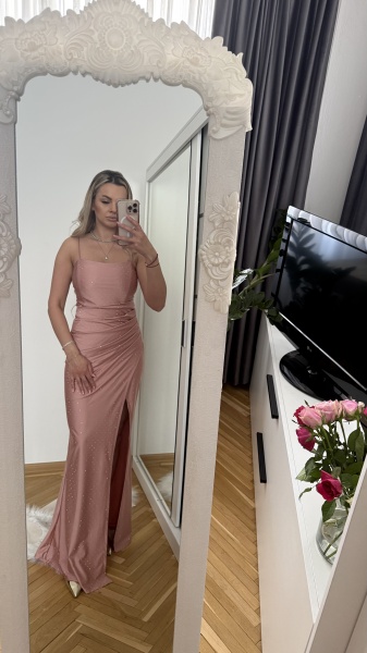 Rochie Miriam Crystal Light Pink - Img 2
