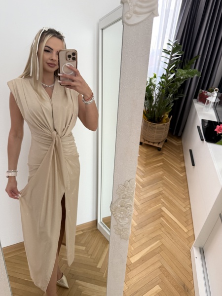 Rochie Modelatoare BELLA 2 Crystal Ivory - Img 2