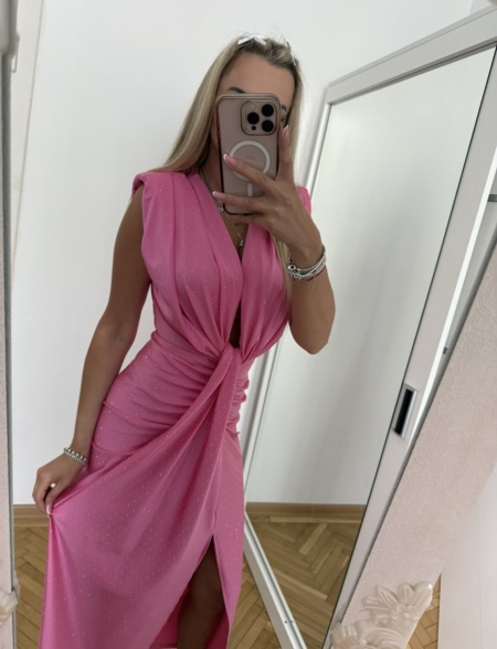 Rochie Modelatoare BELLA 2 Crystal Pink