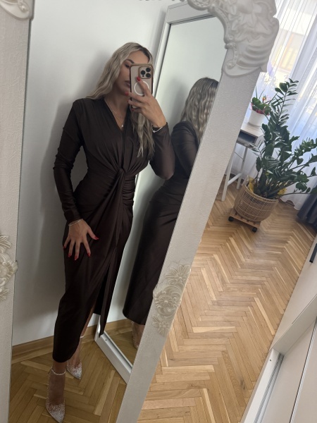 Rochie Modelatoare BELLA Chocolate - Img 3