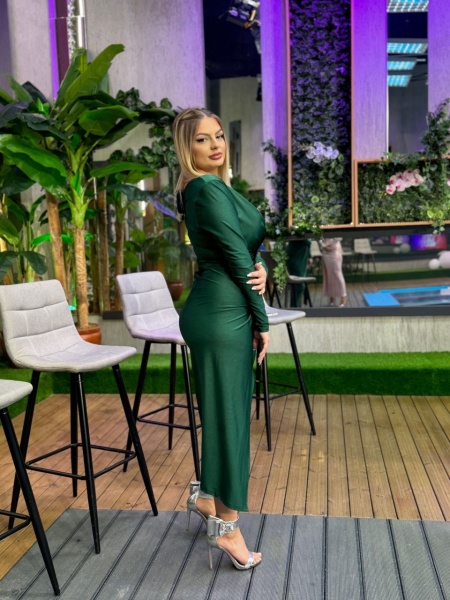 Rochie Modelatoare Bella Green - Img 6