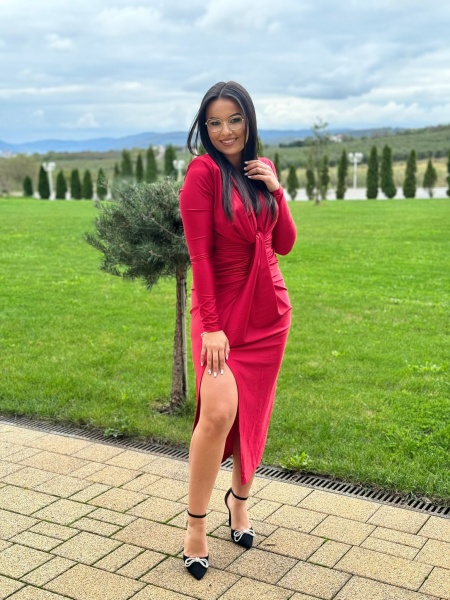 Rochie Modelatoare Bella Red