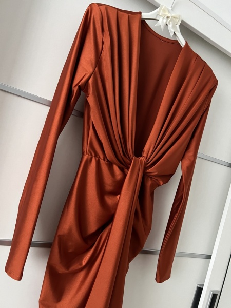 Rochie Modelatoare BELLA Royal Orange - Img 4