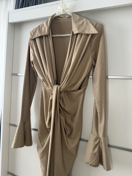 Rochie Modelatoare BELLA V Crystal Espresso - Img 3