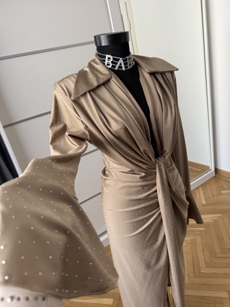 Rochie Modelatoare BELLA V Crystal Espresso - Img 7