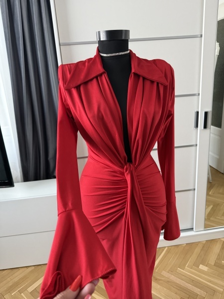 Rochie Modelatoare BELLA V Red - Img 3