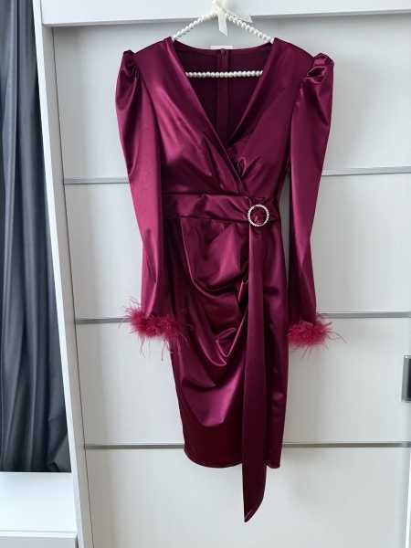 Rochie Sara Burgundy - Img 3