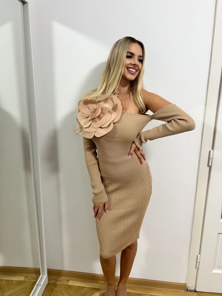 Rochie Flora Bej