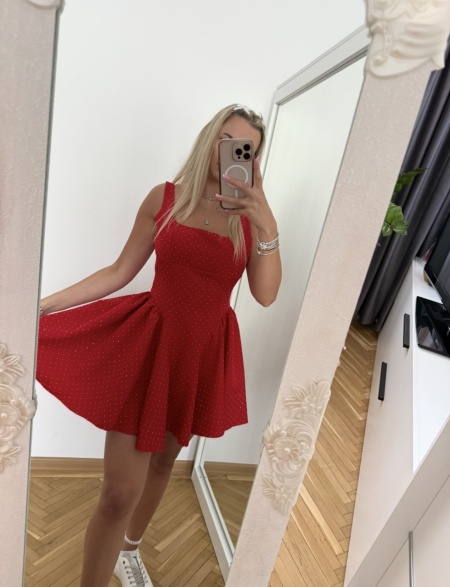 Rochie Iris Crystal Red - Img 3