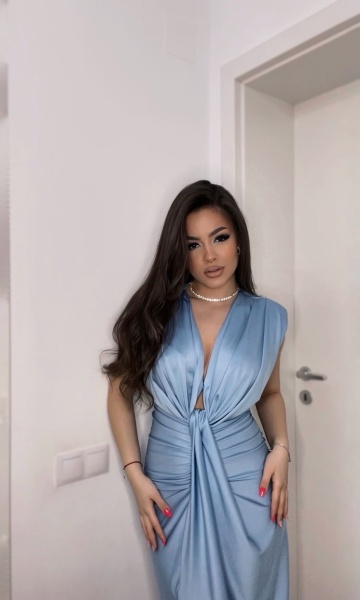 Rochie Modelatoare BELLA 2 Baby Blue - Img 5