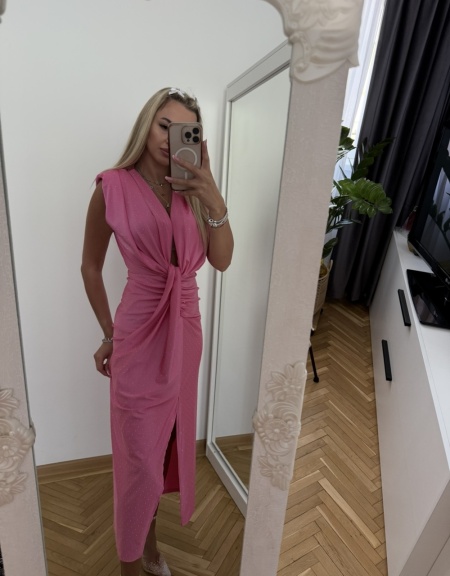 Rochie Modelatoare BELLA 2 Crystal Pink - Img 3