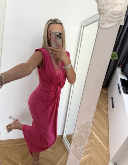 Rochie Modelatoare BELLA 2 Rosa - Img 2
