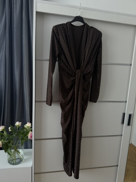 Rochie Modelatoare BELLA Crystal Chocolate