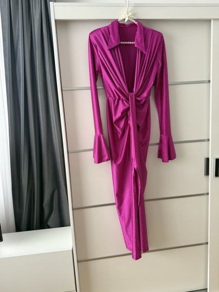 Rochie Modelatoare BELLA V Crystal Magenta - Img 2