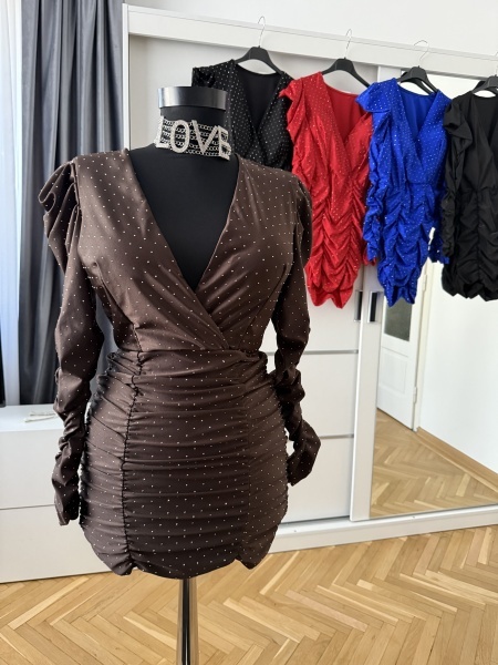 Rochie Yssa Crystal Chocolate - Img 2
