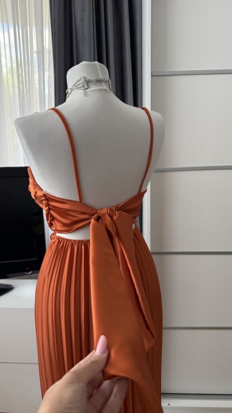 Rochie Ella Royal Orange - Img 4