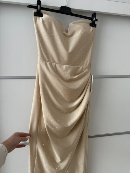 Rochie Iasmin Crystal Champagne