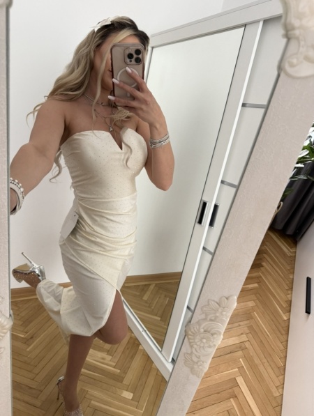Rochie Iasmin Crystal White