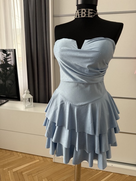 Rochie Mirabela Crystal Baby Blue - Img 4