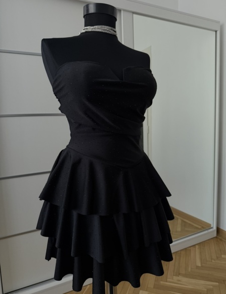 Rochie Mirabela Crystal Full Black - Img 2