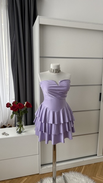 Rochie Mirabela Crystal Lila - Img 4