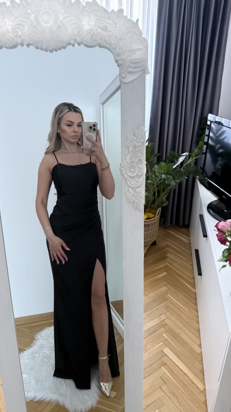 Rochie Miriam Crystal Full Black - Img 3