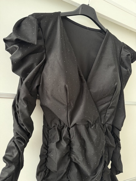 Rochie Yssa Crystal Full Black - Img 3