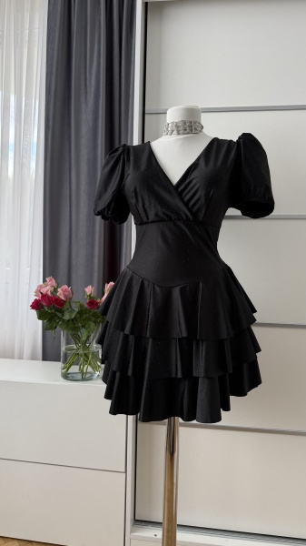 Rochie Barbie Crystal Full Black - Img 3