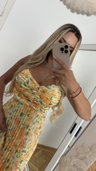 Rochie Ella Flower Yellow - Img 2